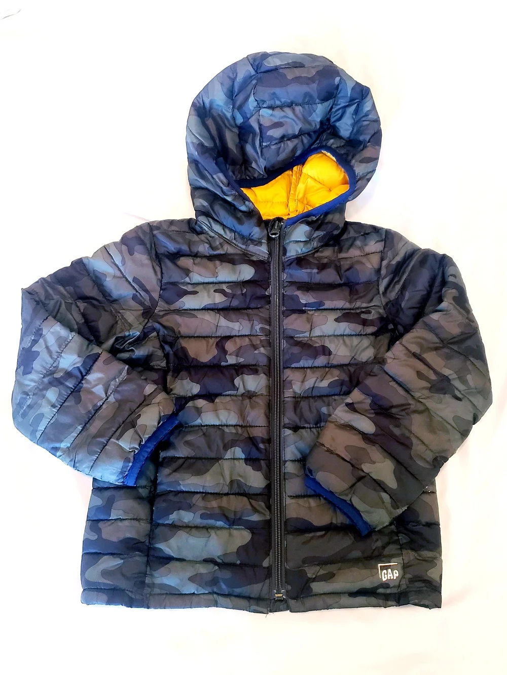 Gap Boys XS Lightweight Camouflage Puffer Jacket